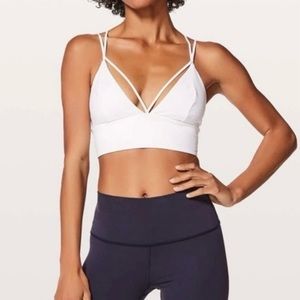 lululemon athletica White Strappy Light-Support Sports Bra